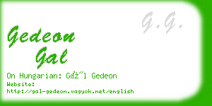 gedeon gal business card